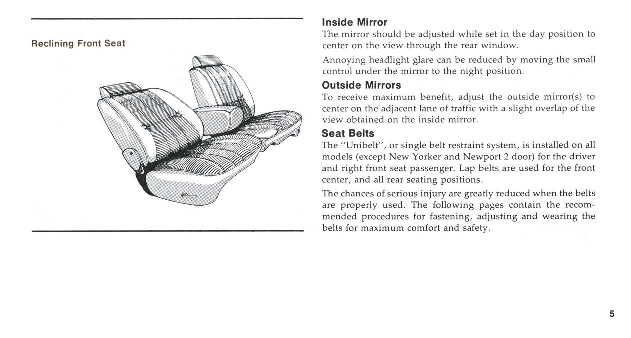 1978 Chrysler Owners Manual Page 15